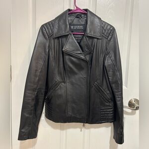Womens size M Guess Leather Jacket